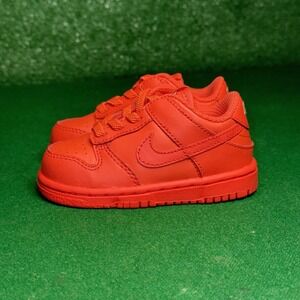 Nike Dunk Low Track Red DH9761-601 Toddler Td Baby Size 5C